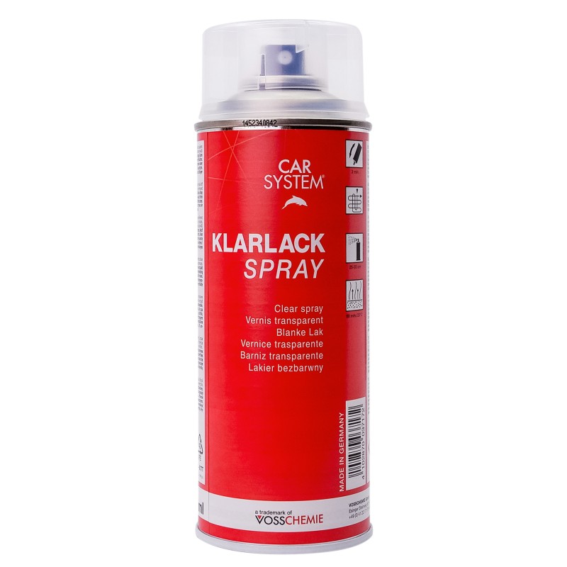 Dose Klarlack Spray transparent von Car System